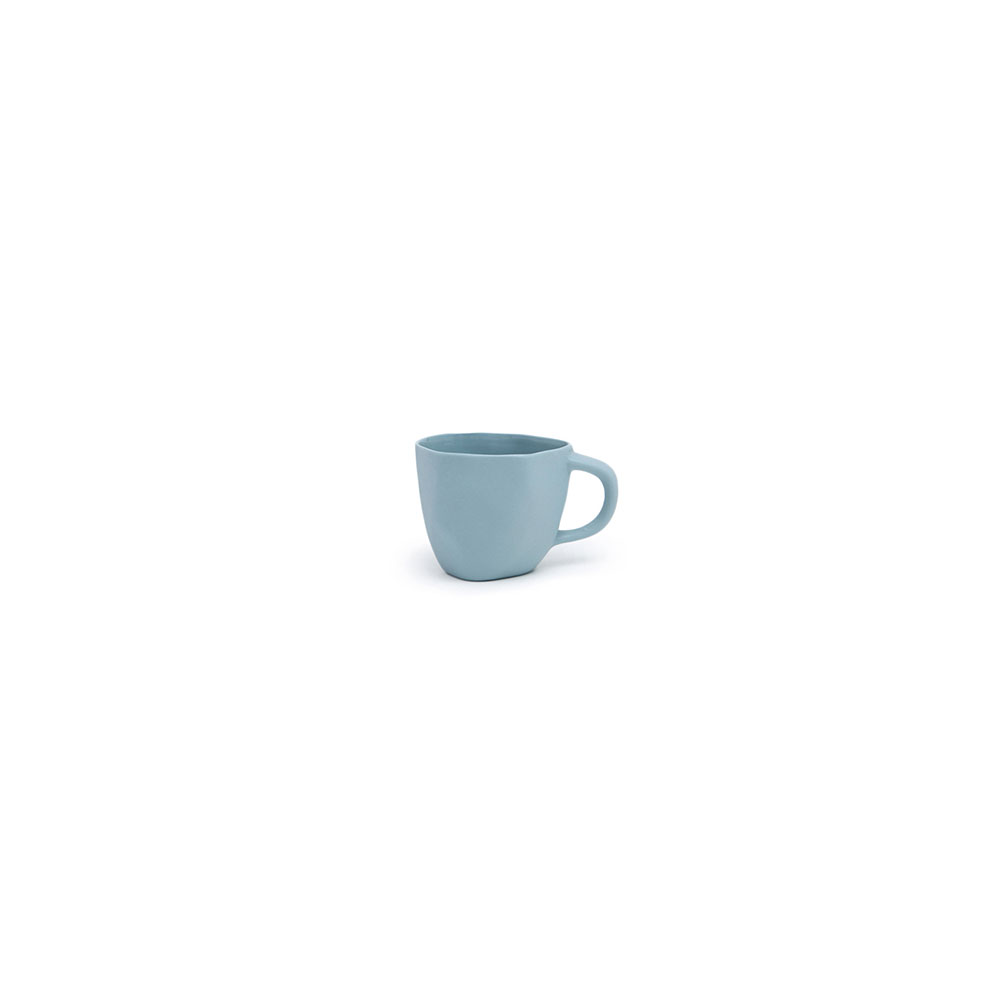 Cup with handle S in: Light blue