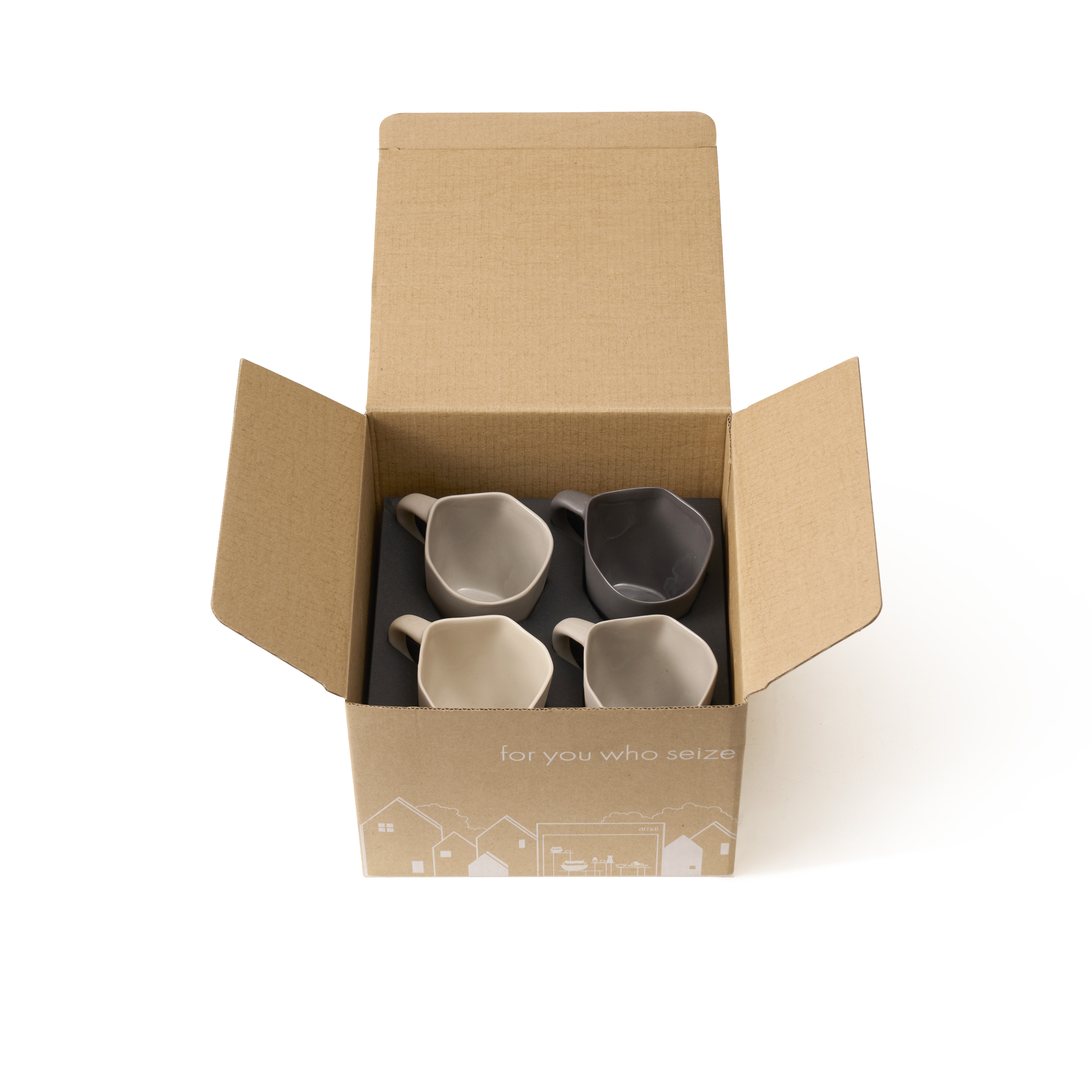 4 Cups with handle S bundle 